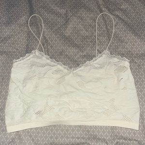 Cropped Lacy Tank Top